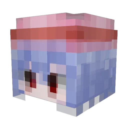 SuperRemi_TW Minecraft avatar head, 3D render