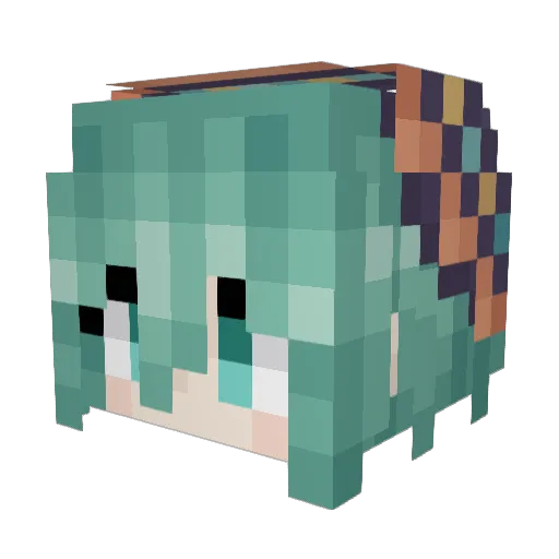 SuperRobin_ Minecraft avatar head, 3D render