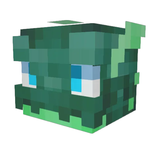 SuperRokket Minecraft avatar head, 3D render