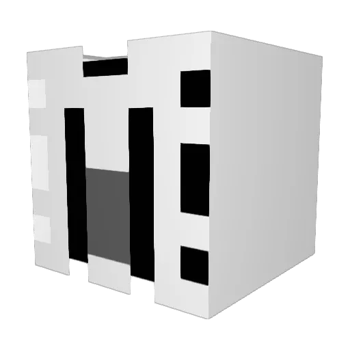 SuperS111 Minecraft avatar head, 3D render