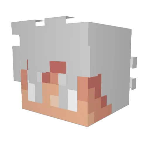 SuperSa1yan0 Minecraft avatar head, 3D render