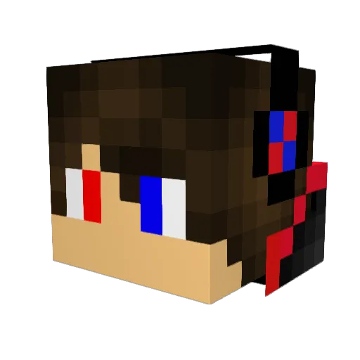 SuperSammy1662 Minecraft avatar head, 3D render