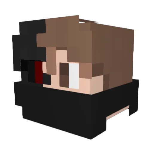 SuperScott06 Minecraft avatar head, 3D render