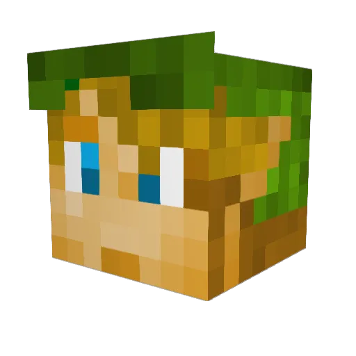 SuperSean87 Minecraft avatar head, 3D render