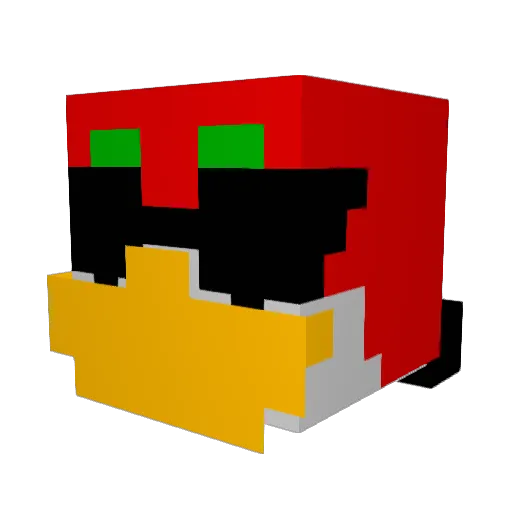 SuperSentai1708 Minecraft avatar head, 3D render