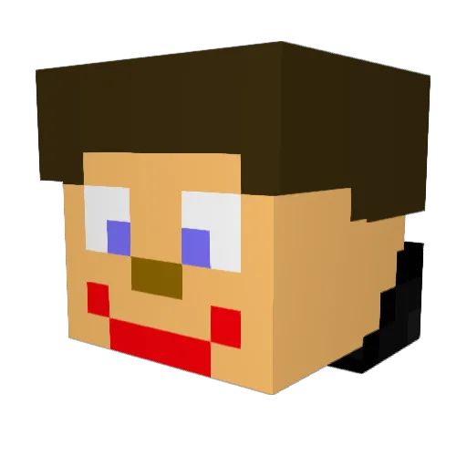 SuperSeth002 Minecraft avatar head, 3D render
