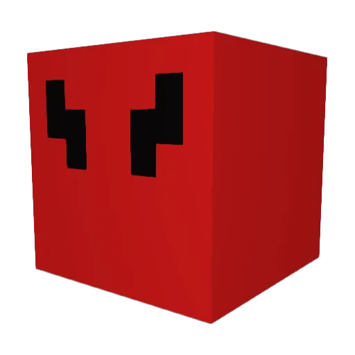 SuperSiren Minecraft avatar head, 3D render