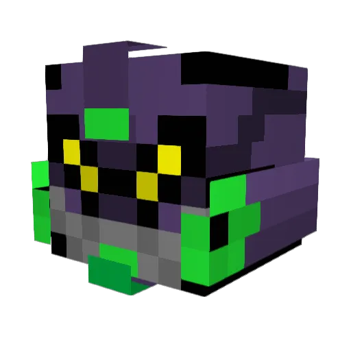 SuperSiumai Minecraft avatar head, 3D render