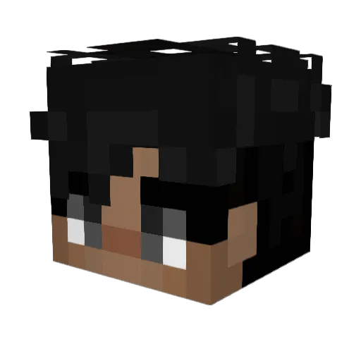 SuperSketchy Minecraft avatar head, 3D render