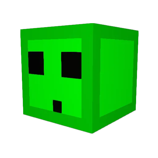 SuperSloopy Minecraft avatar head, 3D render