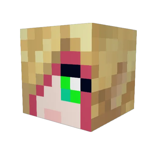 SuperSmiley7 Minecraft avatar head, 3D render