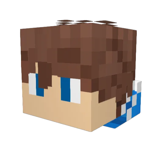 SuperSniperA Minecraft avatar head, 3D render