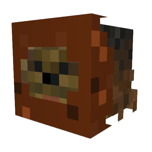 SuperSouljah Minecraft avatar head, 3D render
