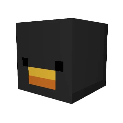 SuperSourCat Minecraft avatar head, 3D render