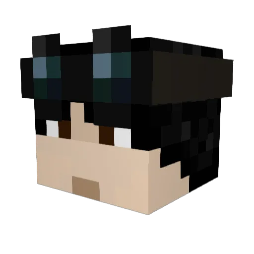 SuperSparky2595 Minecraft avatar head, 3D render