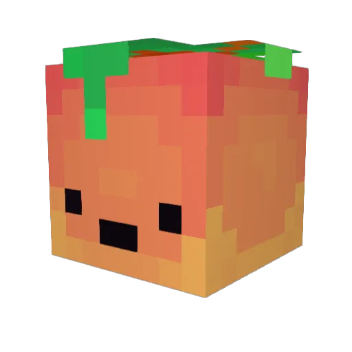 SuperSpicyMango Minecraft avatar head, 3D render
