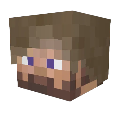 SuperSpikeXD Minecraft avatar head, 3D render