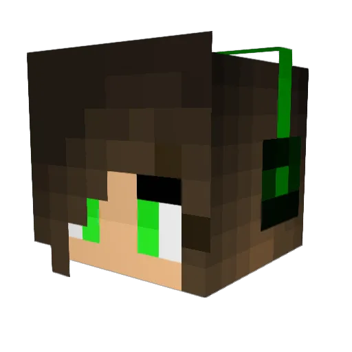 SuperSteve_1738 Minecraft avatar head, 3D render