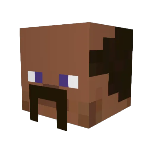 SuperSundaee Minecraft avatar head, 3D render
