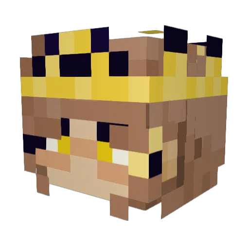 SuperSushi0322 Minecraft avatar head, 3D render