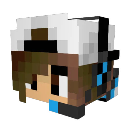 SuperTeen517 Minecraft avatar head, 3D render