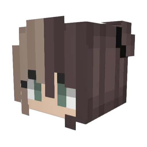 SuperTerra Minecraft avatar head, 3D render