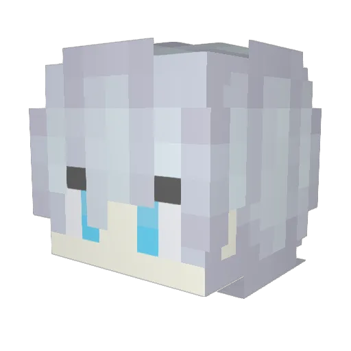 SuperThumb Minecraft avatar head, 3D render