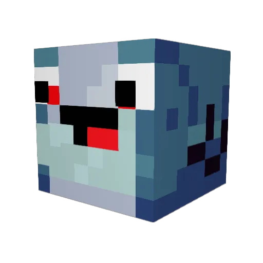SuperThunderBeta Minecraft avatar head, 3D render