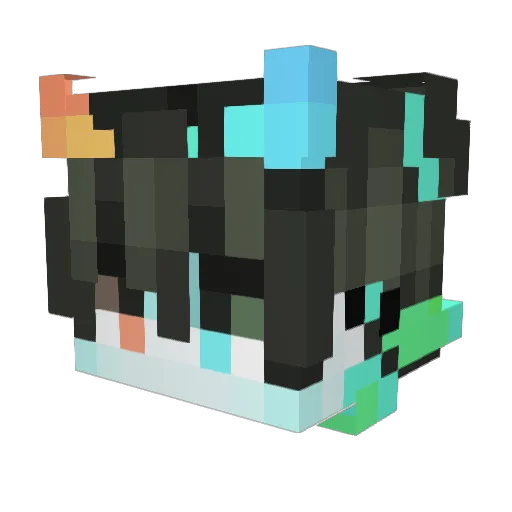SuperTight_ Minecraft avatar head, 3D render