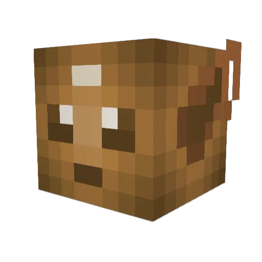 SuperTj Minecraft avatar head, 3D render