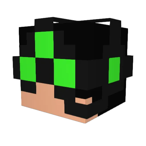 SuperTy5 Minecraft avatar head, 3D render