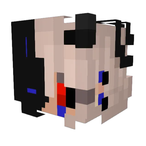 SuperV2001 Minecraft avatar head, 3D render