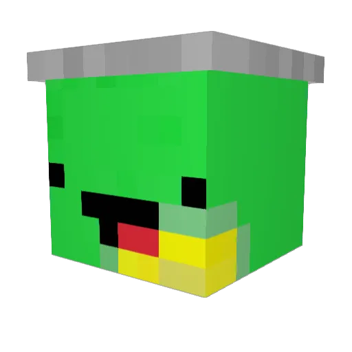 SuperWillis Minecraft avatar head, 3D render