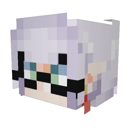 SuperWoomybros_7 Minecraft avatar head, 3D render