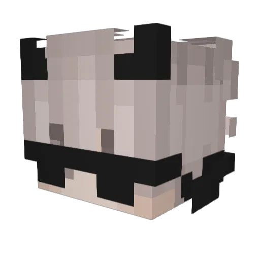 SuperYerico Minecraft avatar head, 3D render