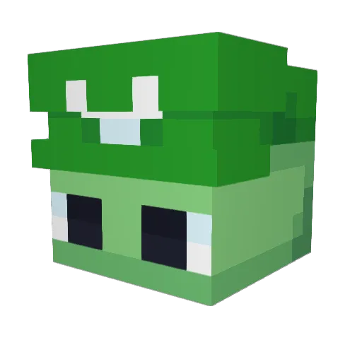 SuperYosh23 Minecraft avatar head, 3D render