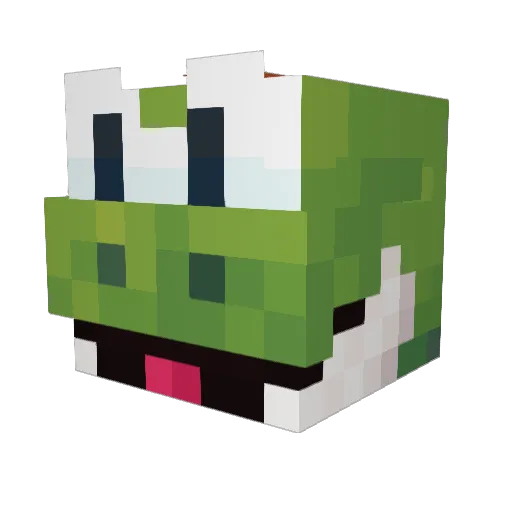 SuperYoshi_ Minecraft avatar head, 3D render