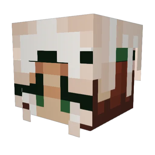 SuperZ3RO Minecraft avatar head, 3D render