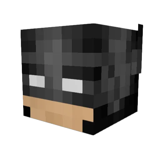 SuperZGD Minecraft avatar head, 3D render
