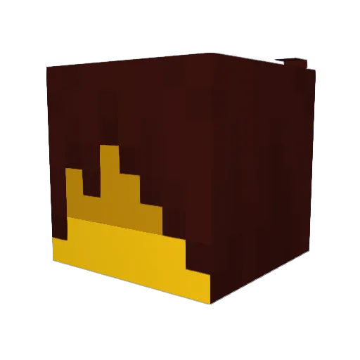 SuperZack2012 Minecraft avatar head, 3D render