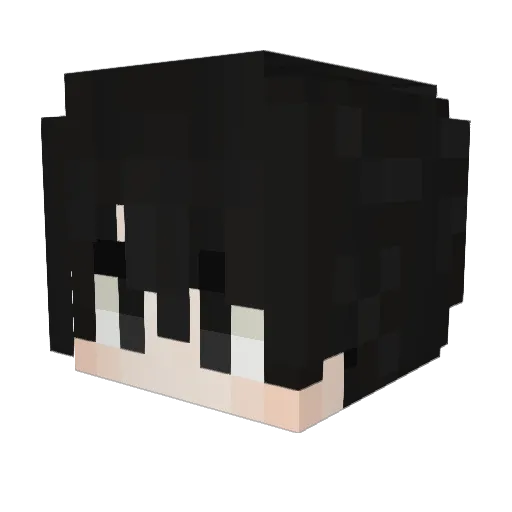 SuperZawi Minecraft avatar head, 3D render