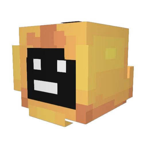 Super_Banananana Minecraft avatar head, 3D render