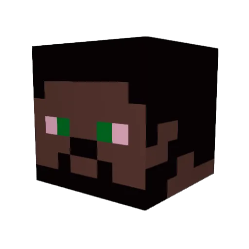Super_Canabis Minecraft avatar head, 3D render