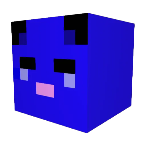 Super_Cj_ Minecraft avatar head, 3D render