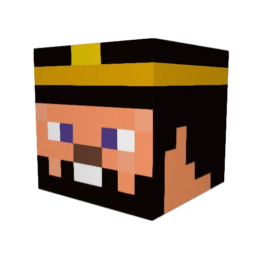 Super_Den_777 Minecraft avatar head, 3D render