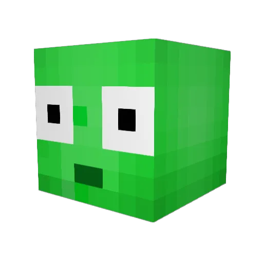 Super_Hero_12 Minecraft avatar head, 3D render