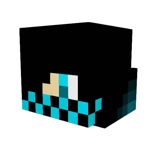 Super_JacobZ Minecraft avatar head, 3D render