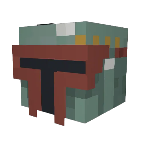 Super_Kirky Minecraft avatar head, 3D render