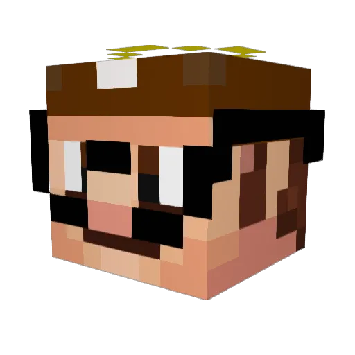 Super_Lucas_2026 Minecraft avatar head, 3D render