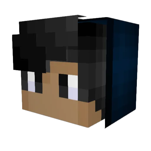 Super_Man1975 Minecraft avatar head, 3D render